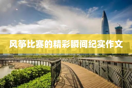 风筝比赛的精彩瞬间纪实作文