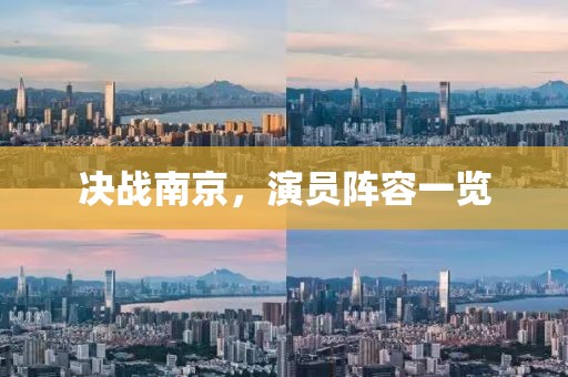 决战南京，演员阵容一览