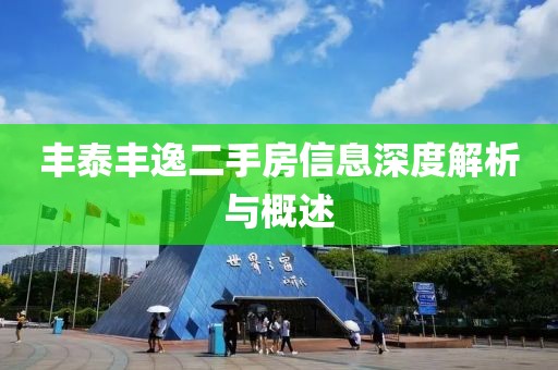 丰泰丰逸二手房信息深度解析与概述